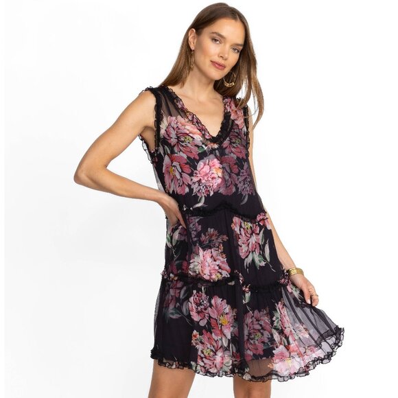 Johnny Was Dresses & Skirts - Johnny Was Ruffle Flower Mini Dress NWT